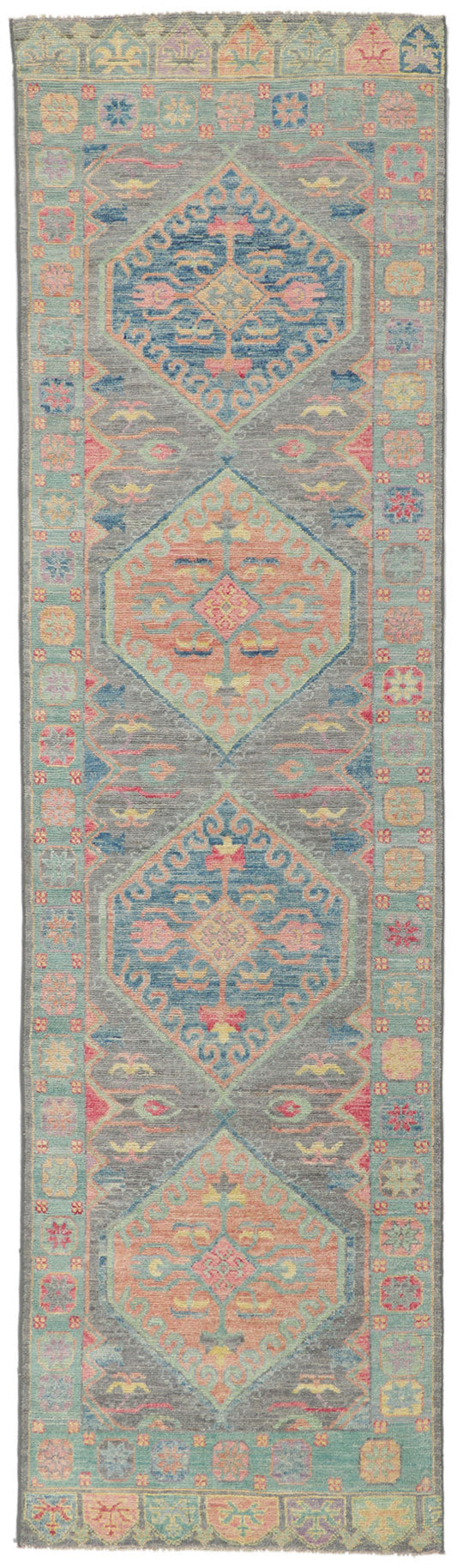 3 x 10 Contemporary Oushak Runner 80838