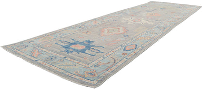 3 x 10 Colorful Oushak Runner 80858