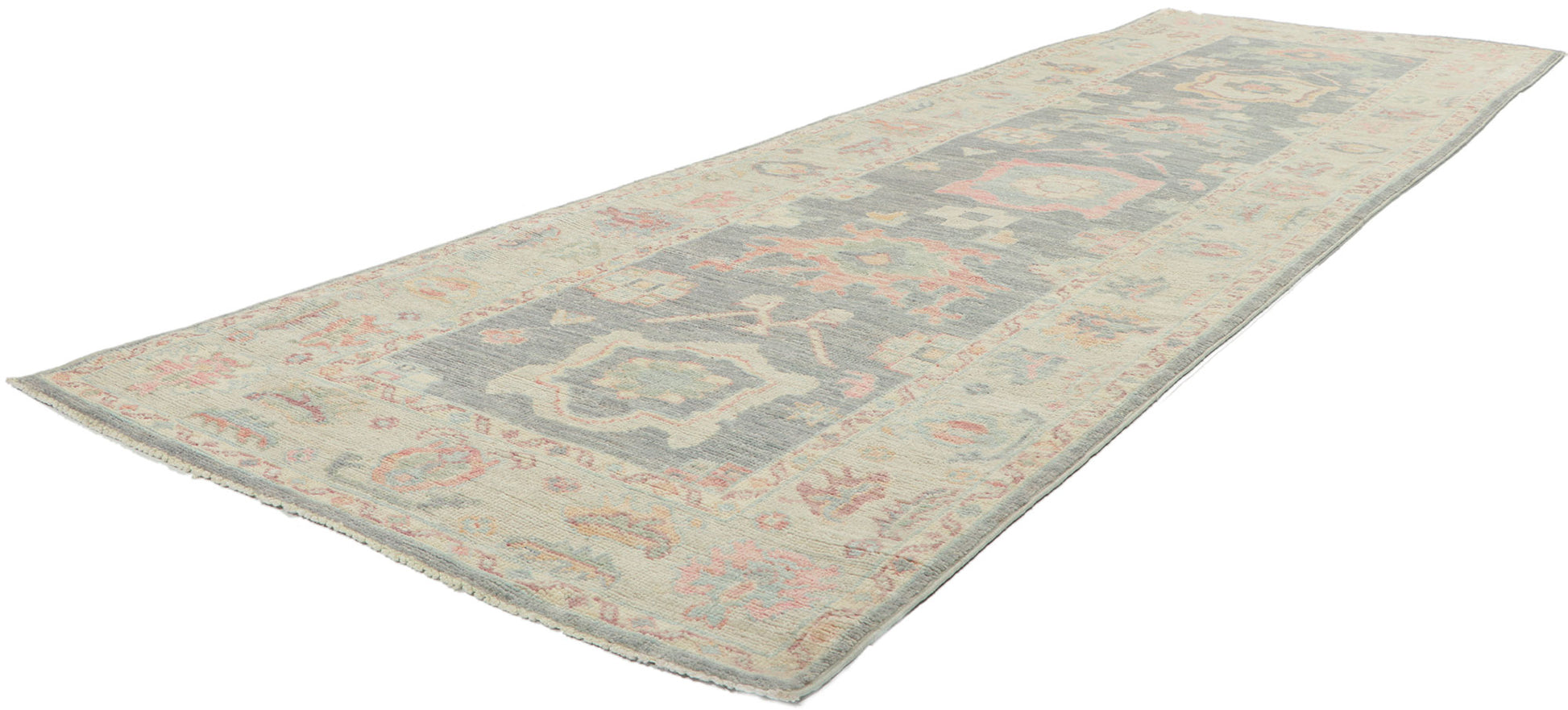 3 x 10 Colorful Oushak Runner 80860