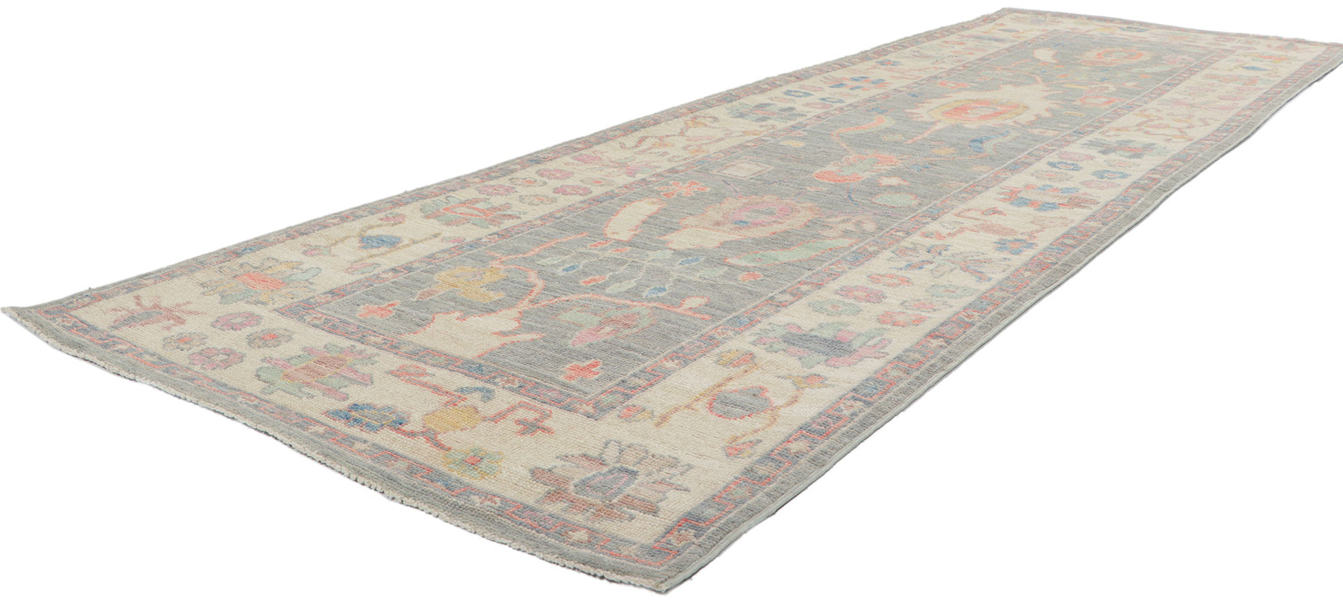 3 x 10 Colorful Oushak Runner 80869
