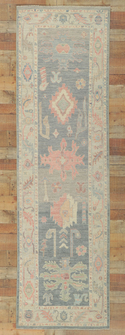 3 x 10 Vintage-Inspired Oushak Runner 80871