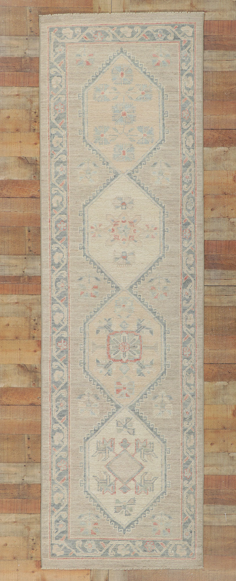 3 x 10 Vintage-Inspired Oushak Runner 80872