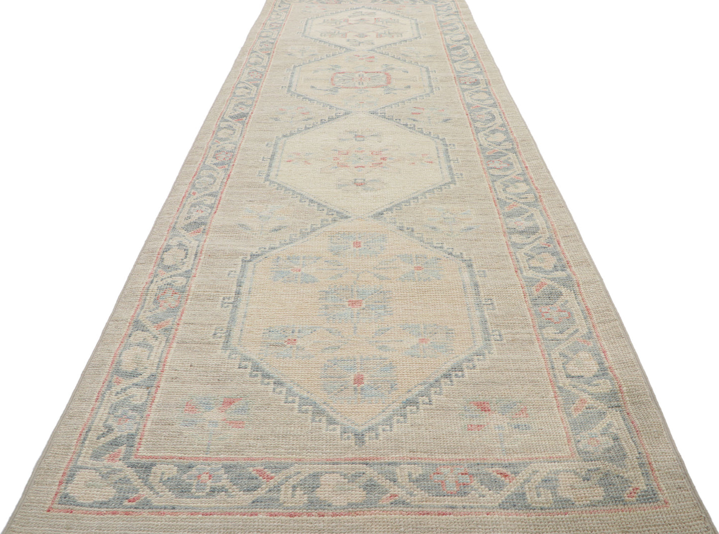 3 x 10 Vintage-Inspired Oushak Runner 80872