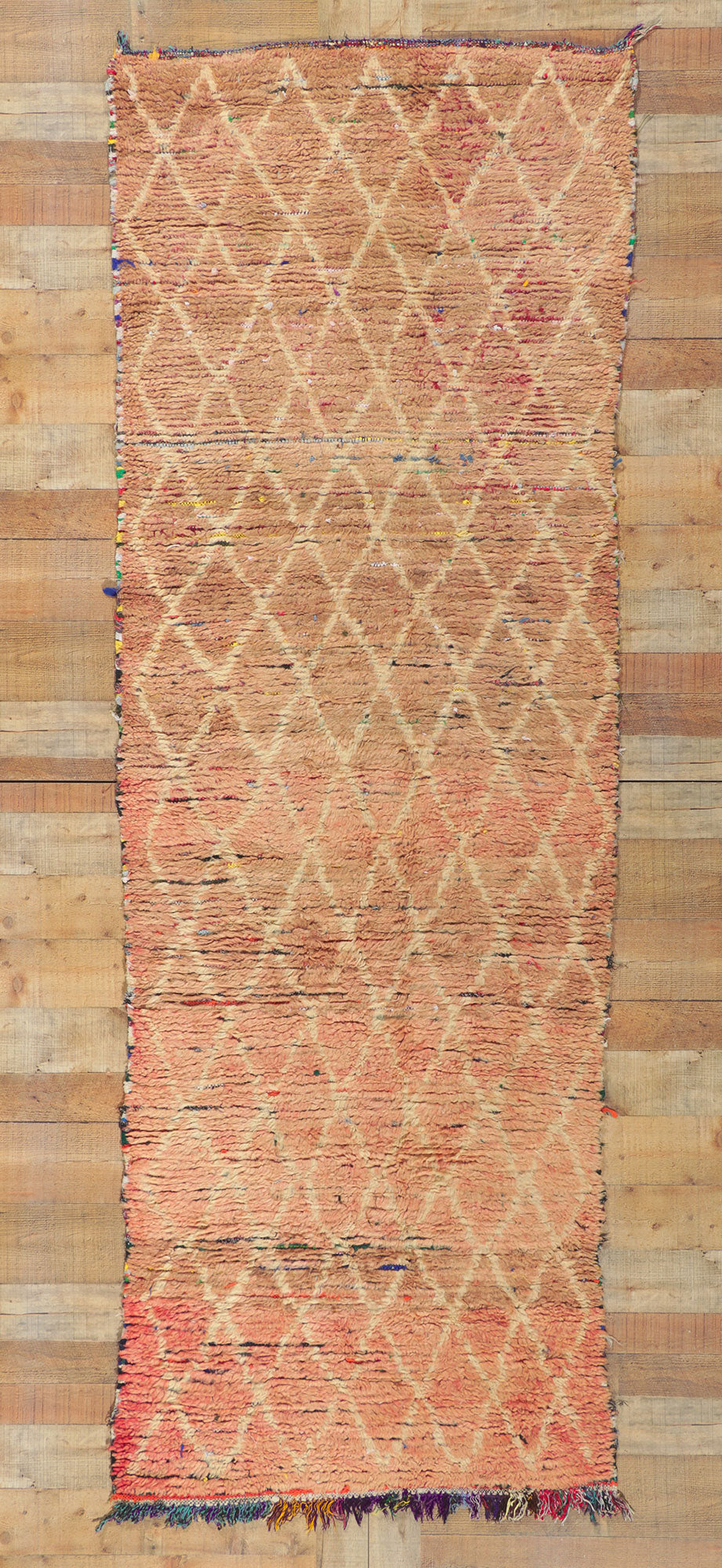 3 x 10 Vintage Moroccan Boucherouite Runner 21518