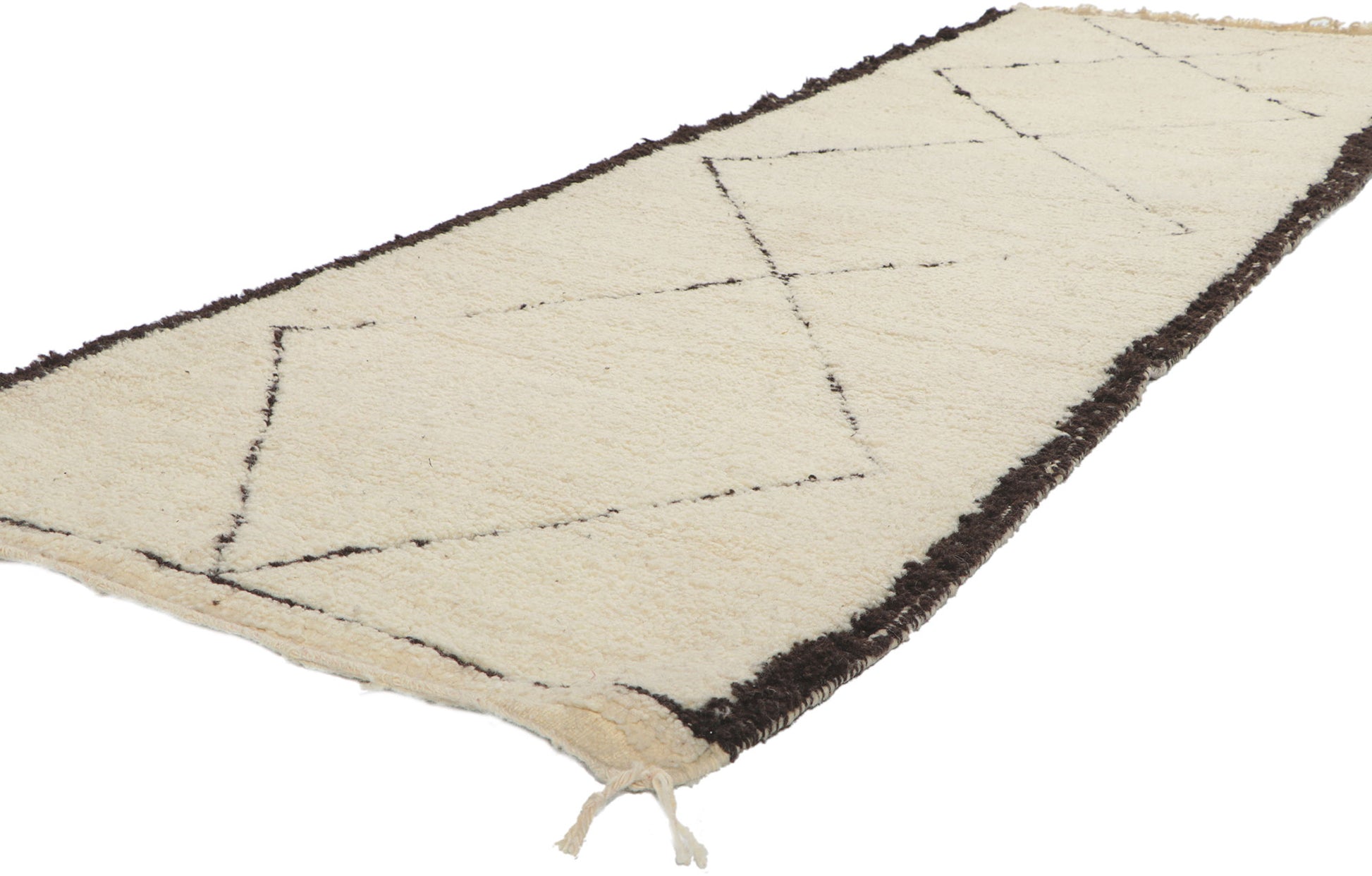 3 x 10 Vintage Moroccan Beni Ourain Runner 78361