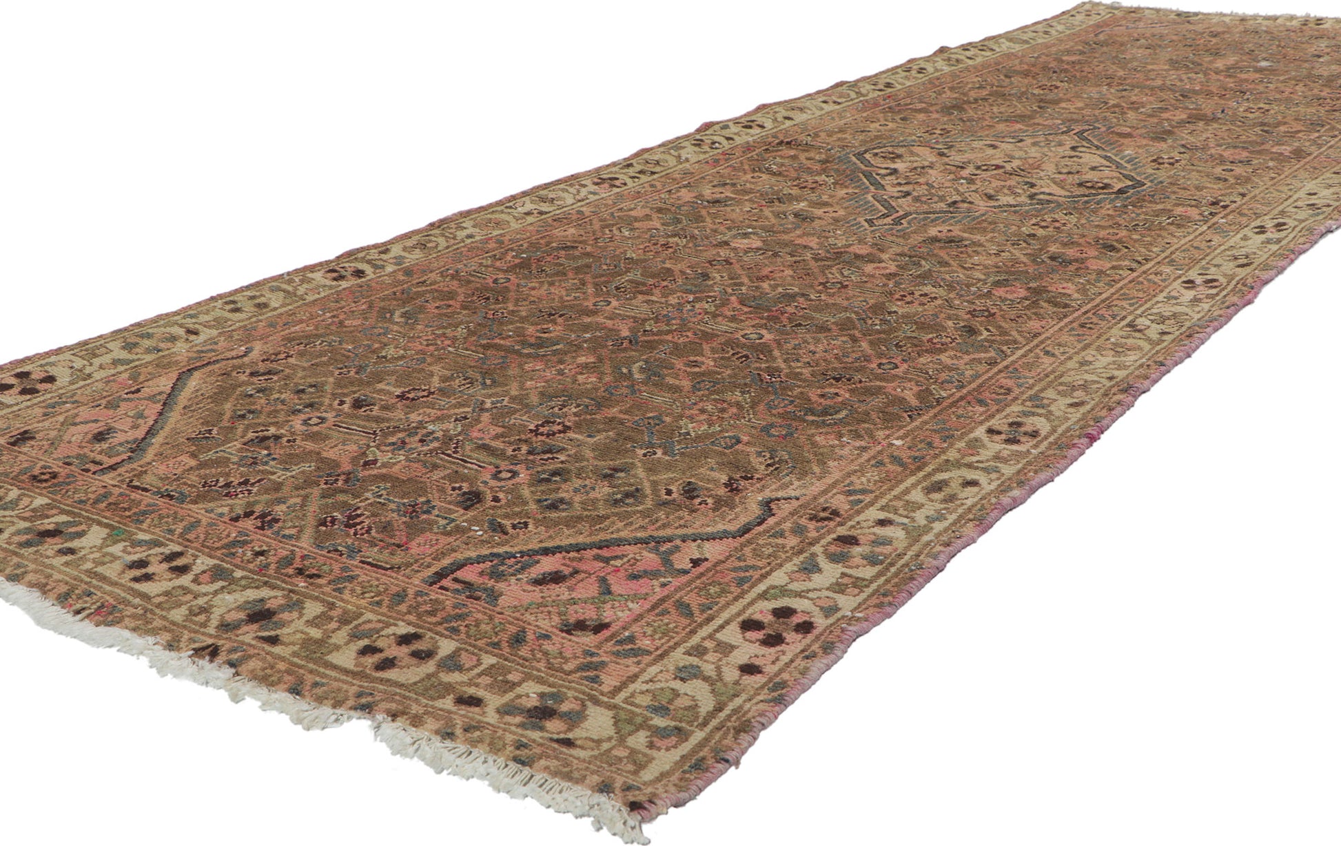 3 x 10 Vintage Persian Hamadan Runner 61090