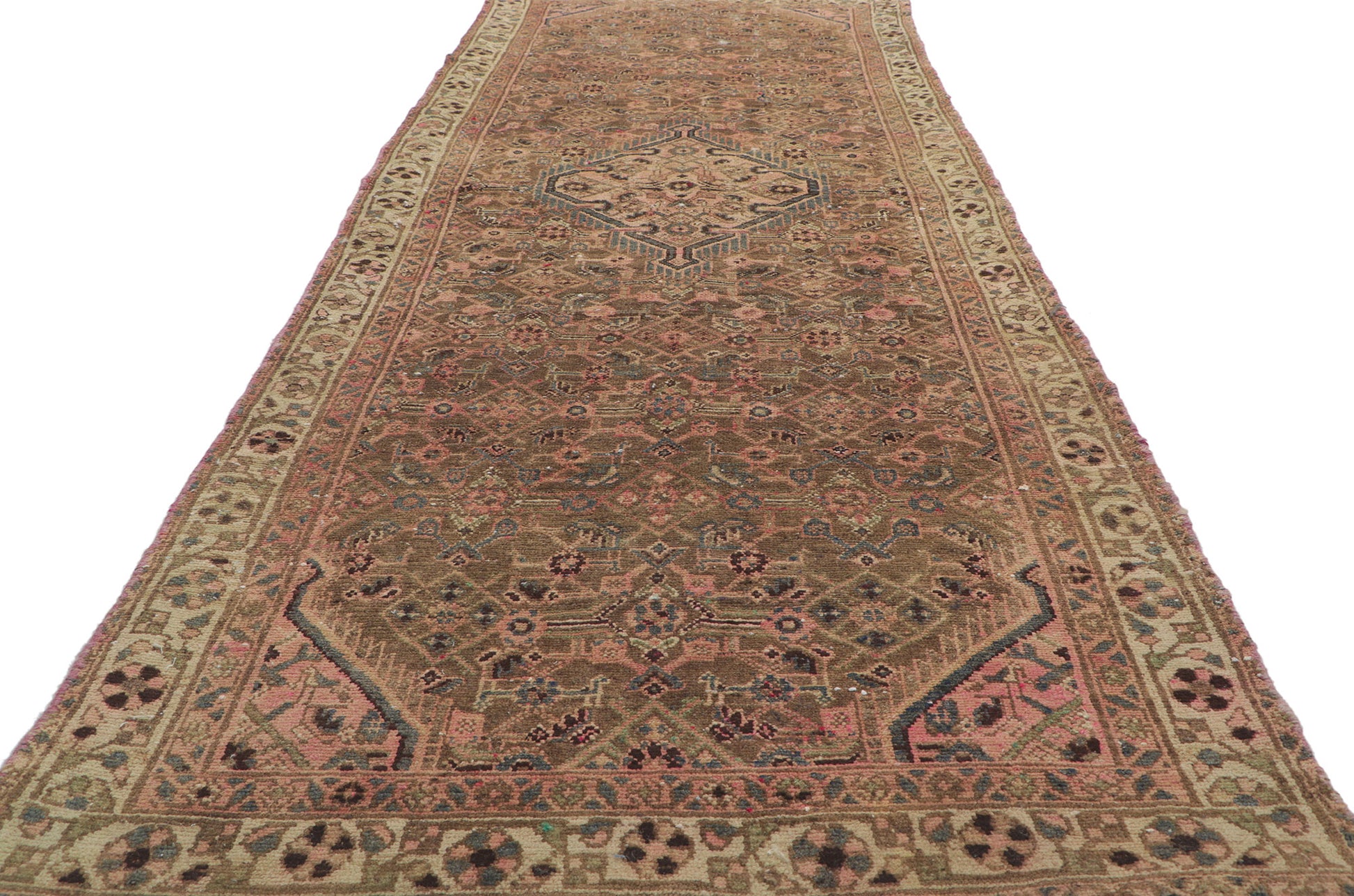 3 x 10 Vintage Persian Hamadan Runner 61090