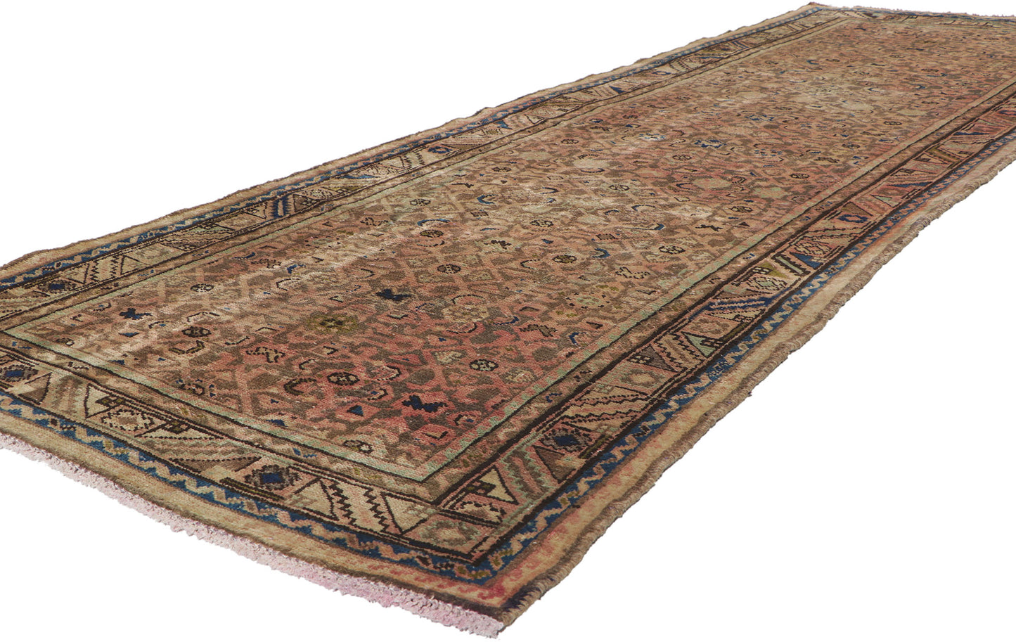 3 x 10 Vintage Persian Hamadan Rug 61140