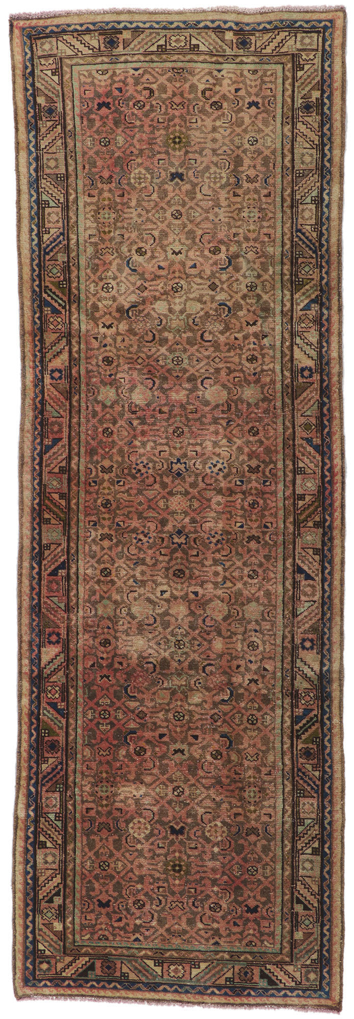 3 x 10 Vintage Persian Hamadan Rug 61140