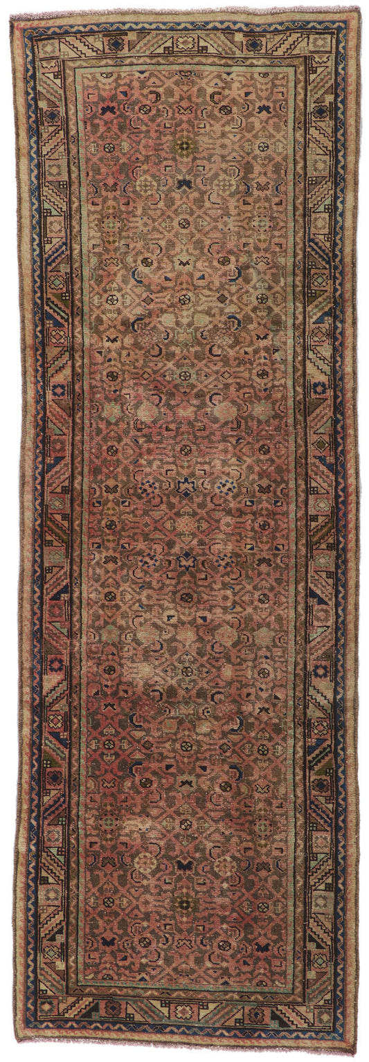 3 x 10 Vintage Persian Hamadan Rug 61140