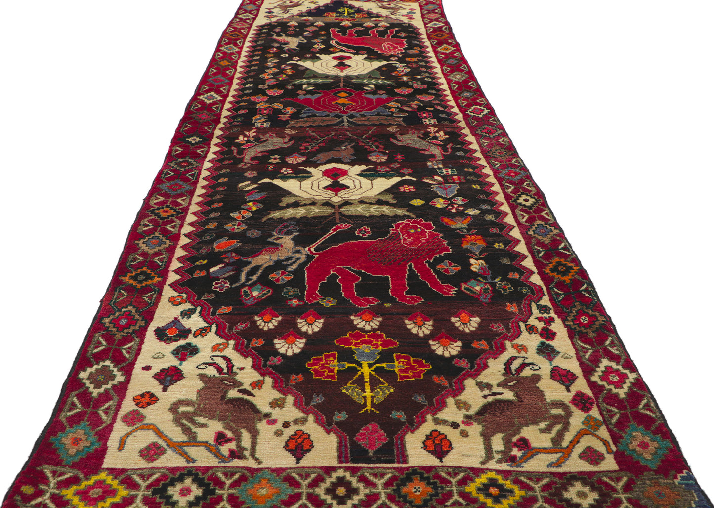 3 x 10 Vintage Persian Shiraz Runner 61092