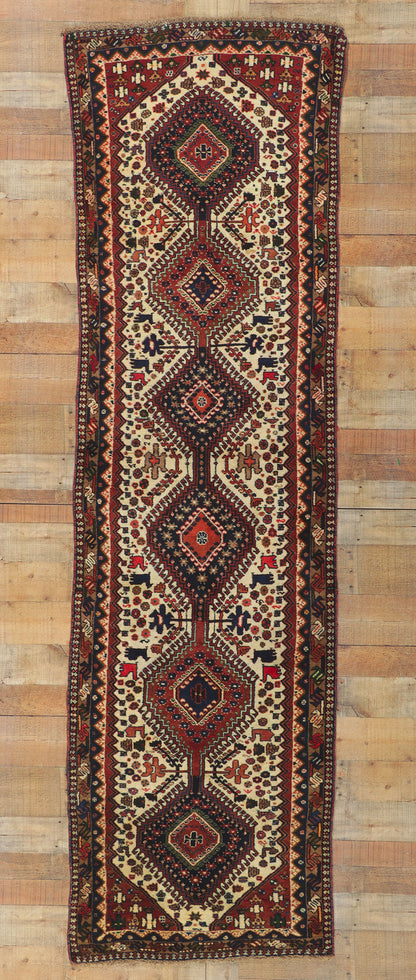 3 x 10 Vintage Persian Shiraz Rug 61144
