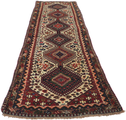 3 x 10 Vintage Persian Shiraz Rug 61144