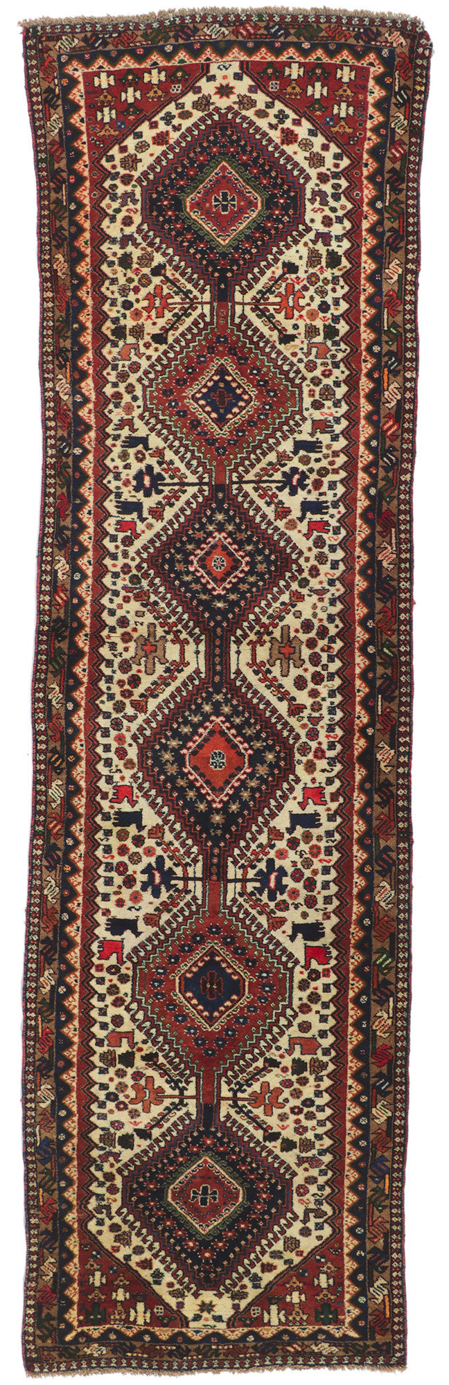 3 x 10 Vintage Persian Shiraz Rug 61144