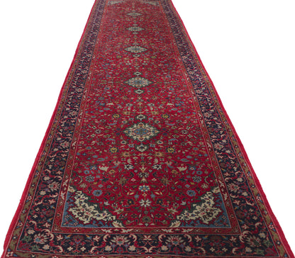 3 x 11 Vintage Chinese Wool and Silk Rug 78299