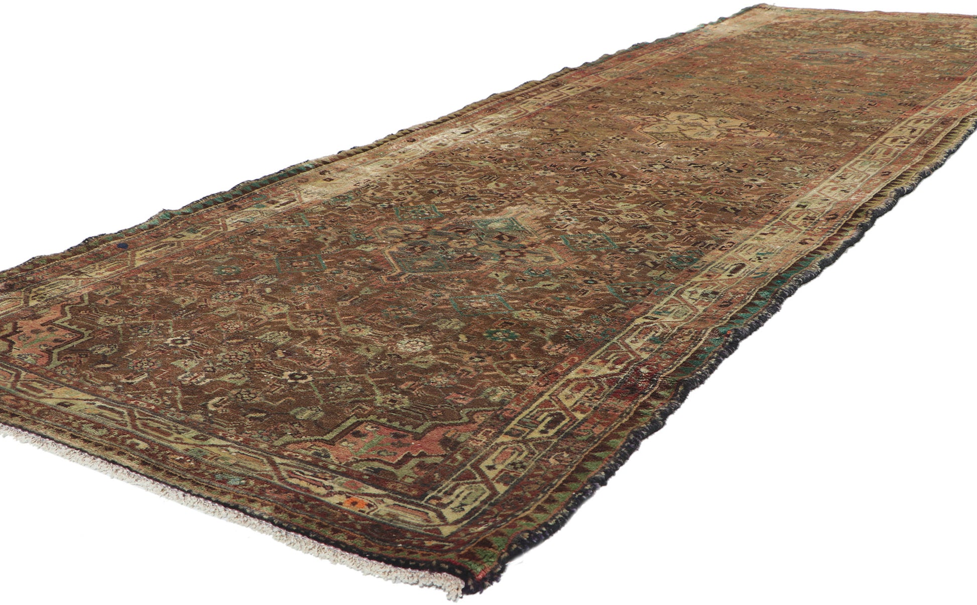 3 x 11 Vintage Persian Hamadan Runner 61078