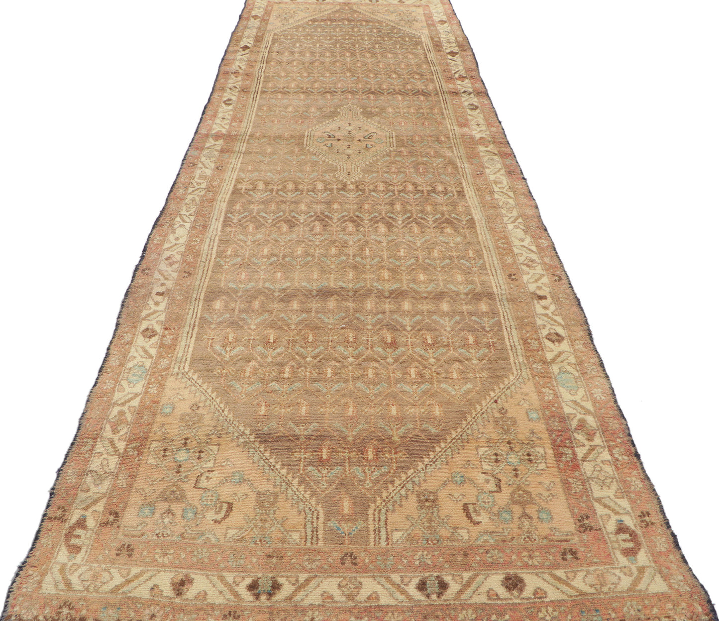 3 x 11 Vintage Persian Hamadan Runner 61146
