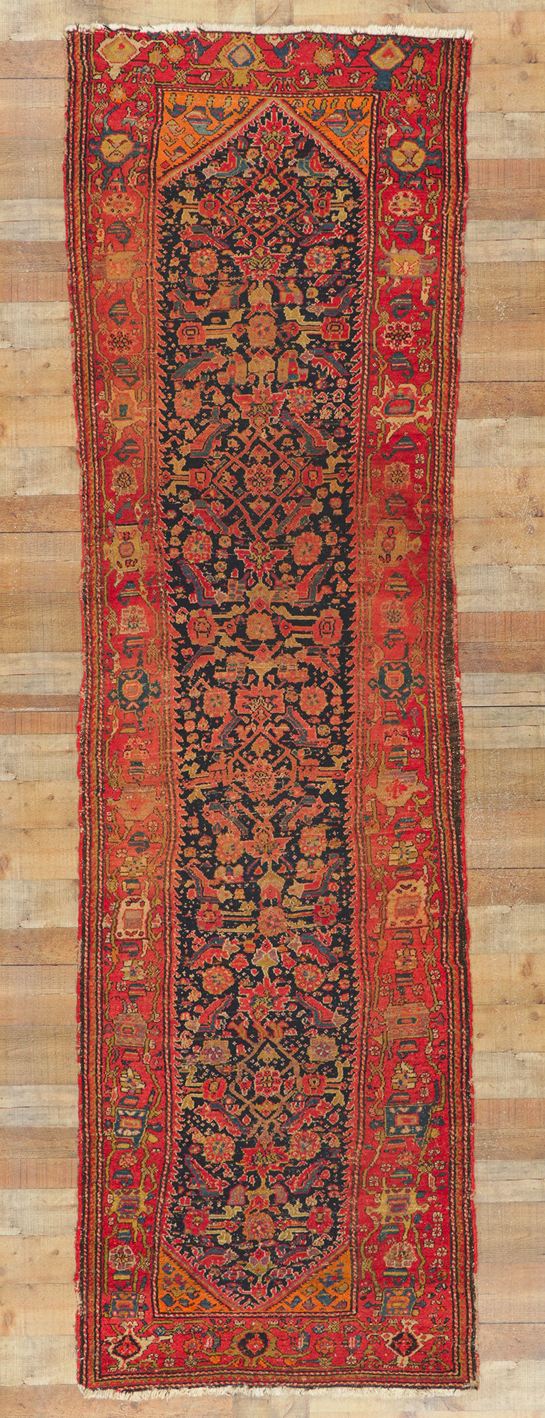 3 x 12 Antique Persian Malayer Runner 78358