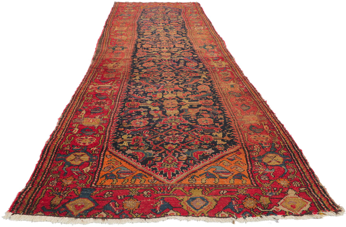 3 x 12 Antique Persian Malayer Runner 78358