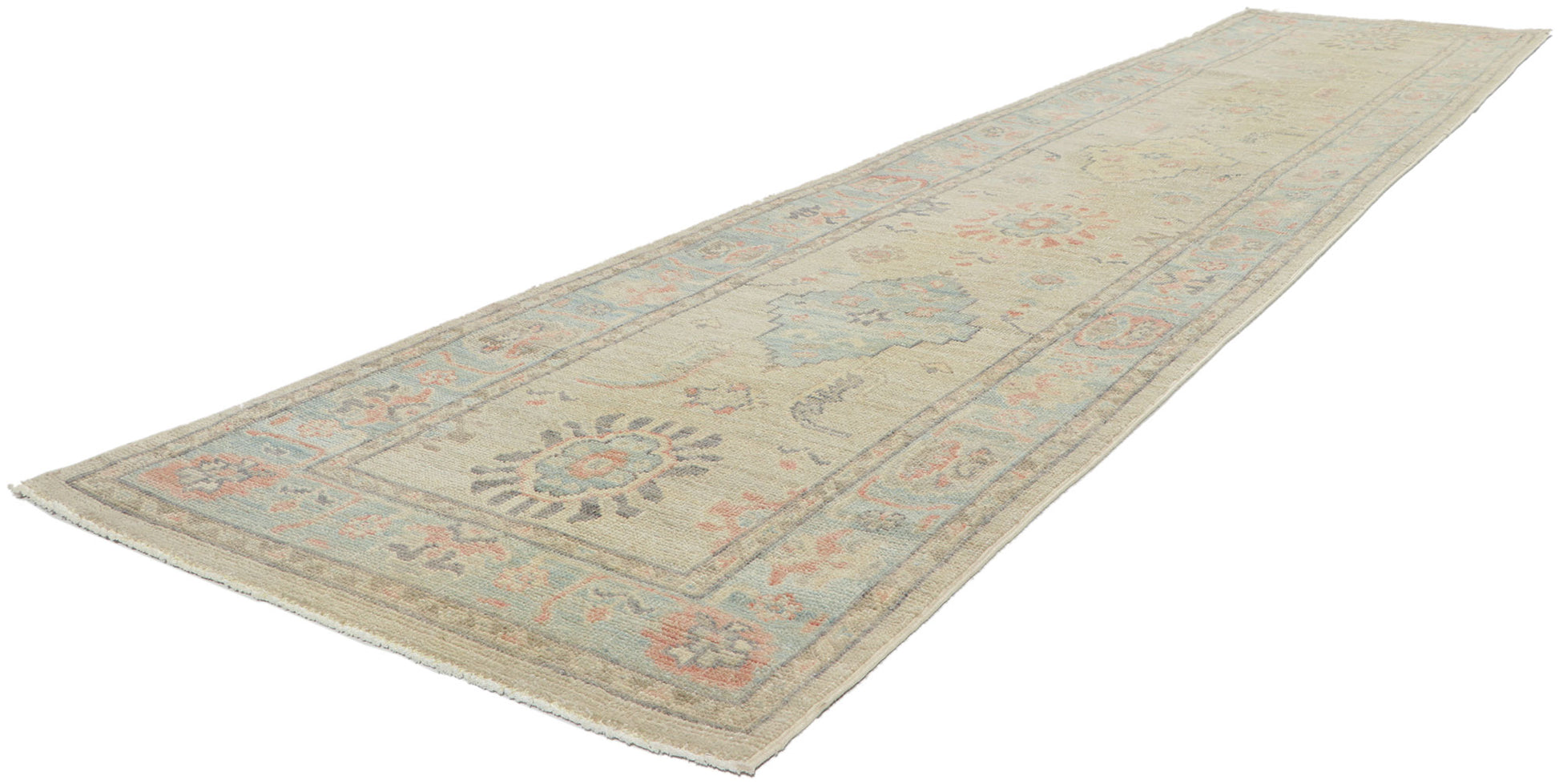 3 x 12 Colorful Oushak Runner 80840
