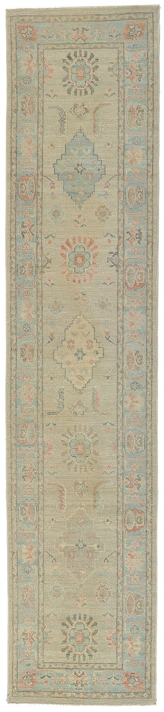 3 x 12 Colorful Oushak Runner 80840
