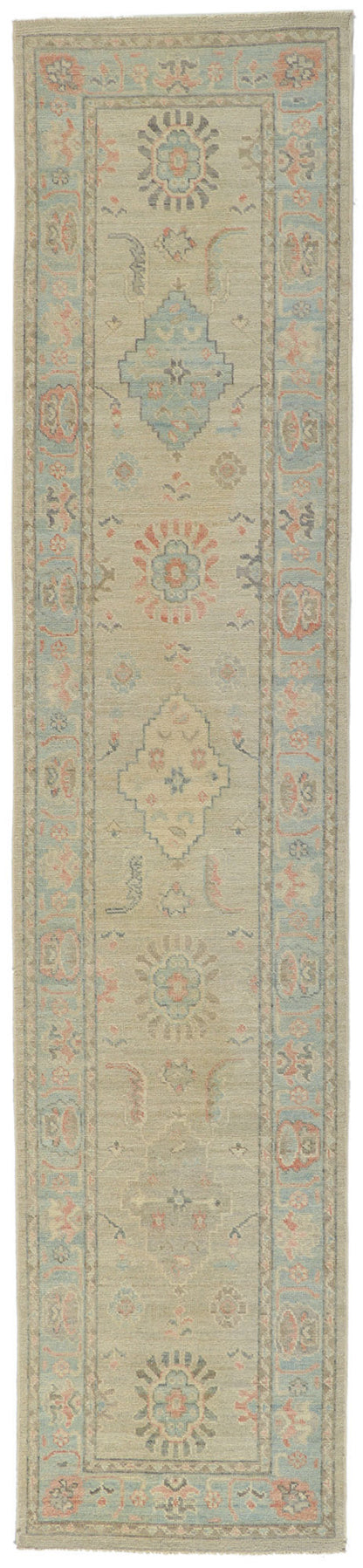 3 x 12 Colorful Oushak Runner 80840