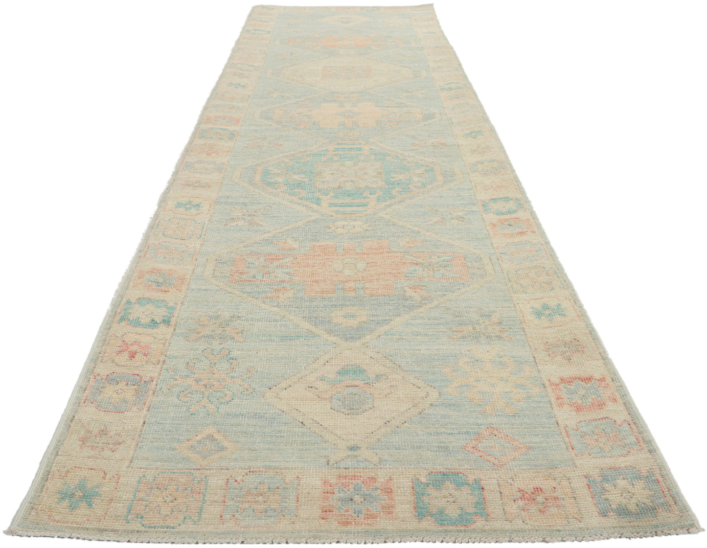 3 x 12 Colorful Oushak Runner 80875