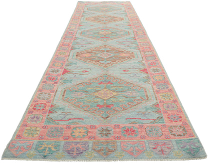 3 x 12 Colorful Oushak Runner 80876