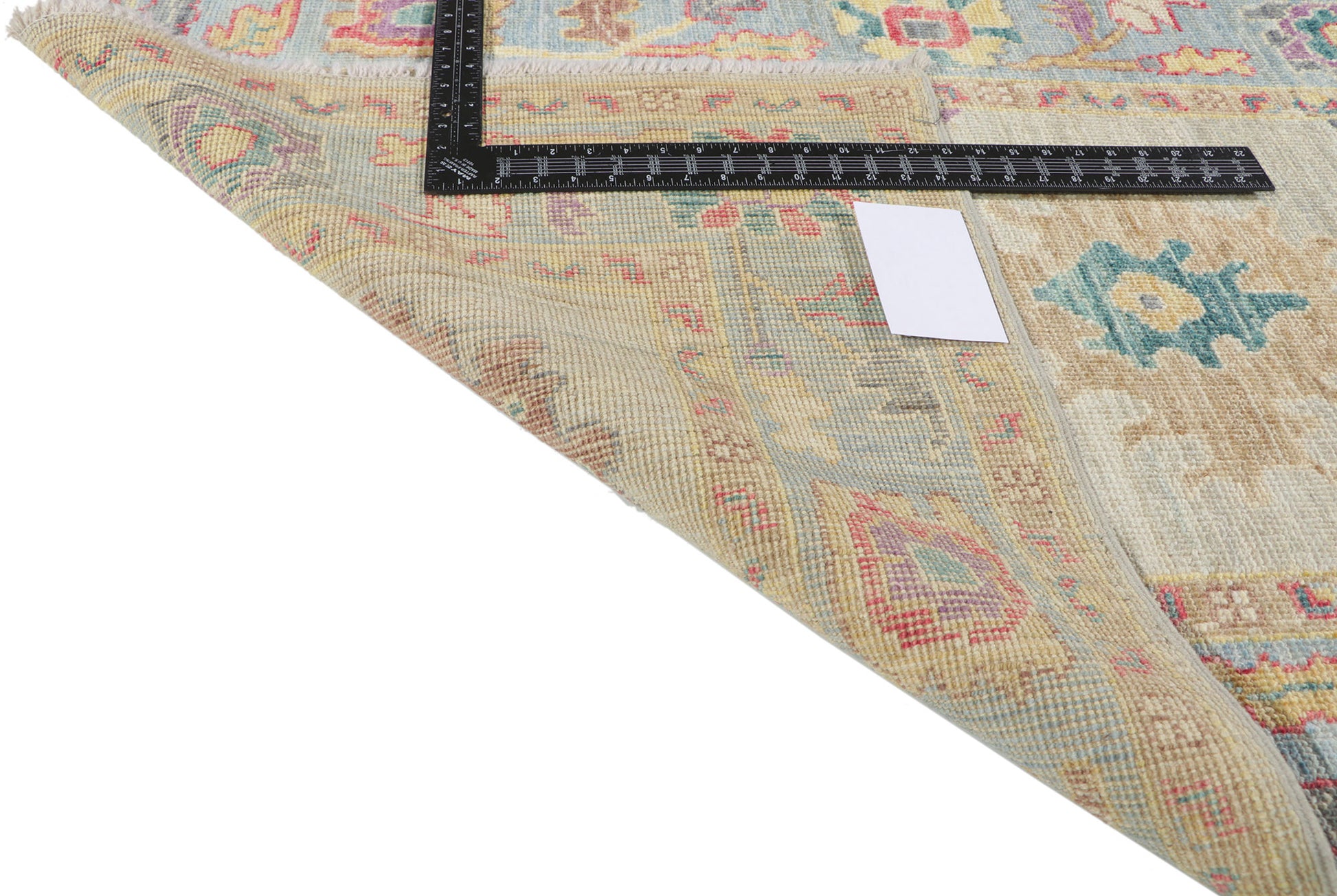 3 x 12 Colorful Oushak Runner 80965