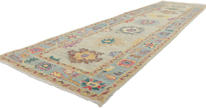 3 x 12 Colorful Oushak Runner 80966