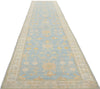 3 x 12 Colorful Blue Oushak Runner 80976