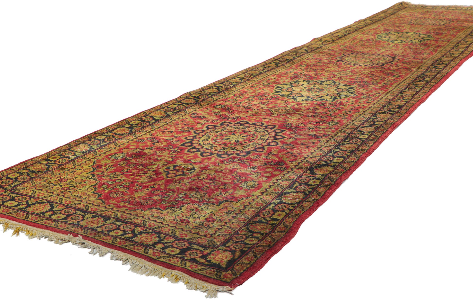 3 x 12 Vintage Turkish Runner 78346
