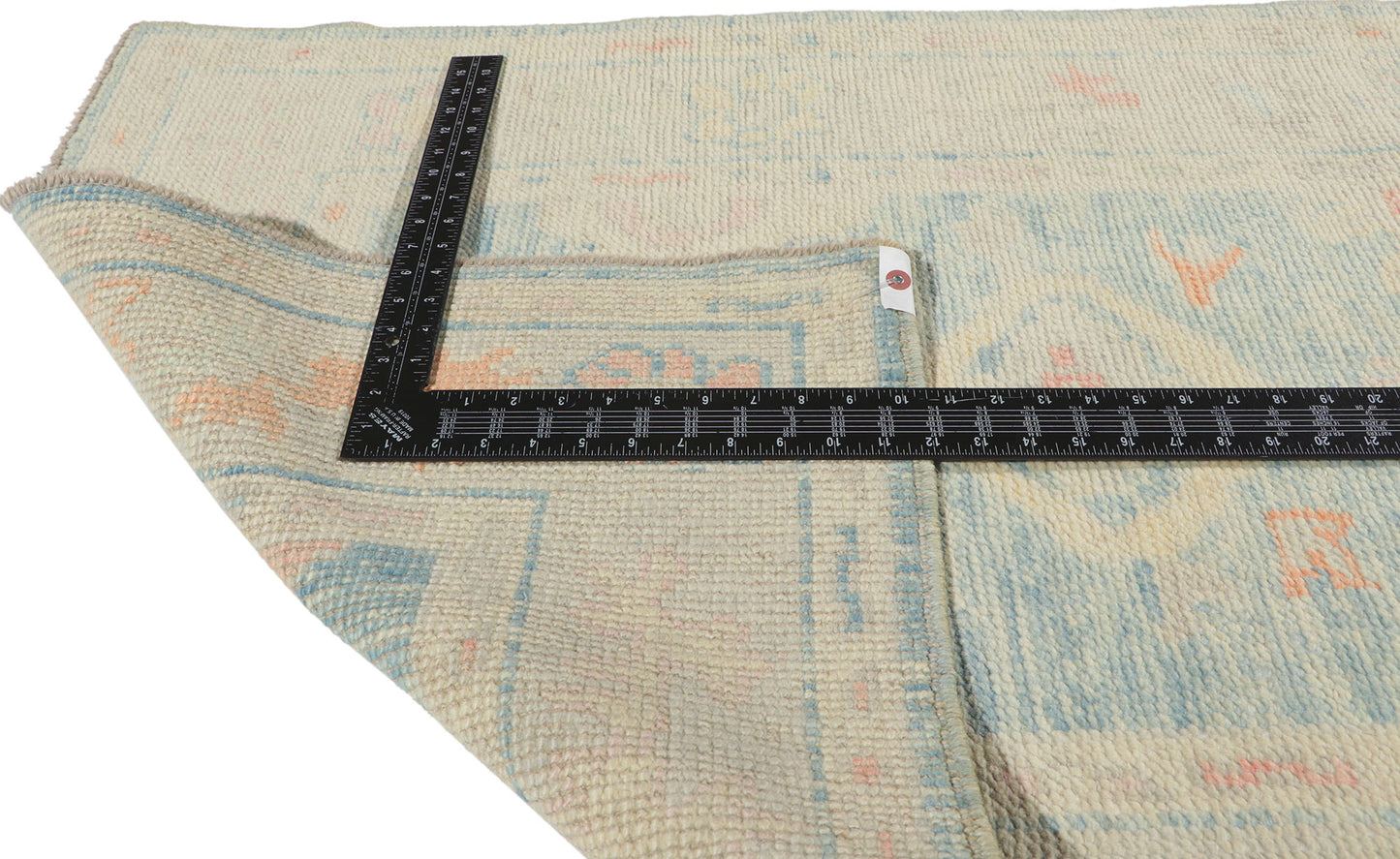 3 x 13 Modern Light Blue Turkish Oushak Rug 53824