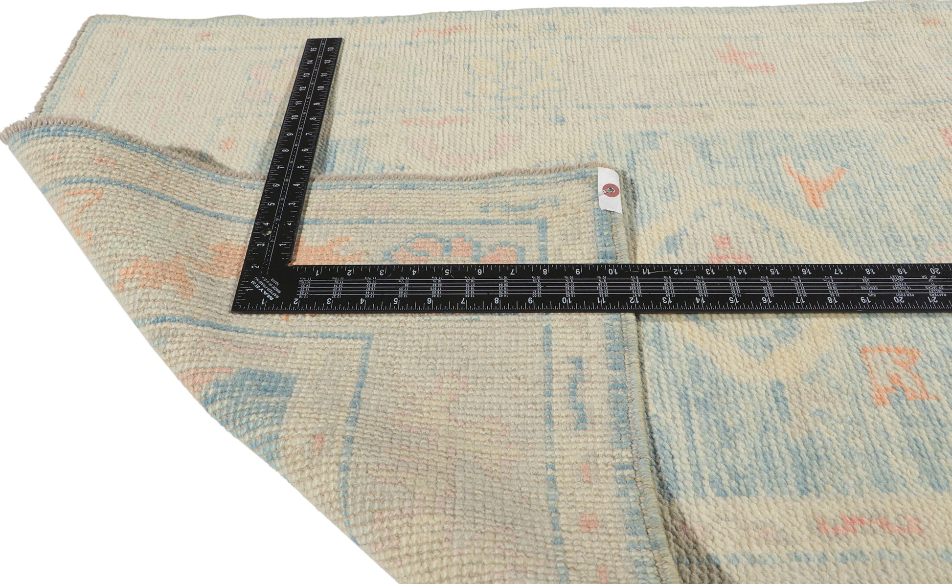 3 x 13 Modern Light Blue Turkish Oushak Rug 53824