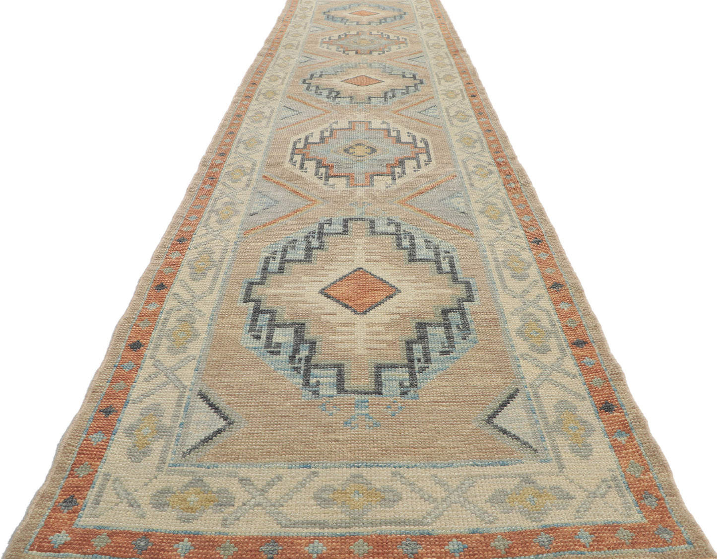 3 x 13 Modern Turkish Oushak Runner 53806