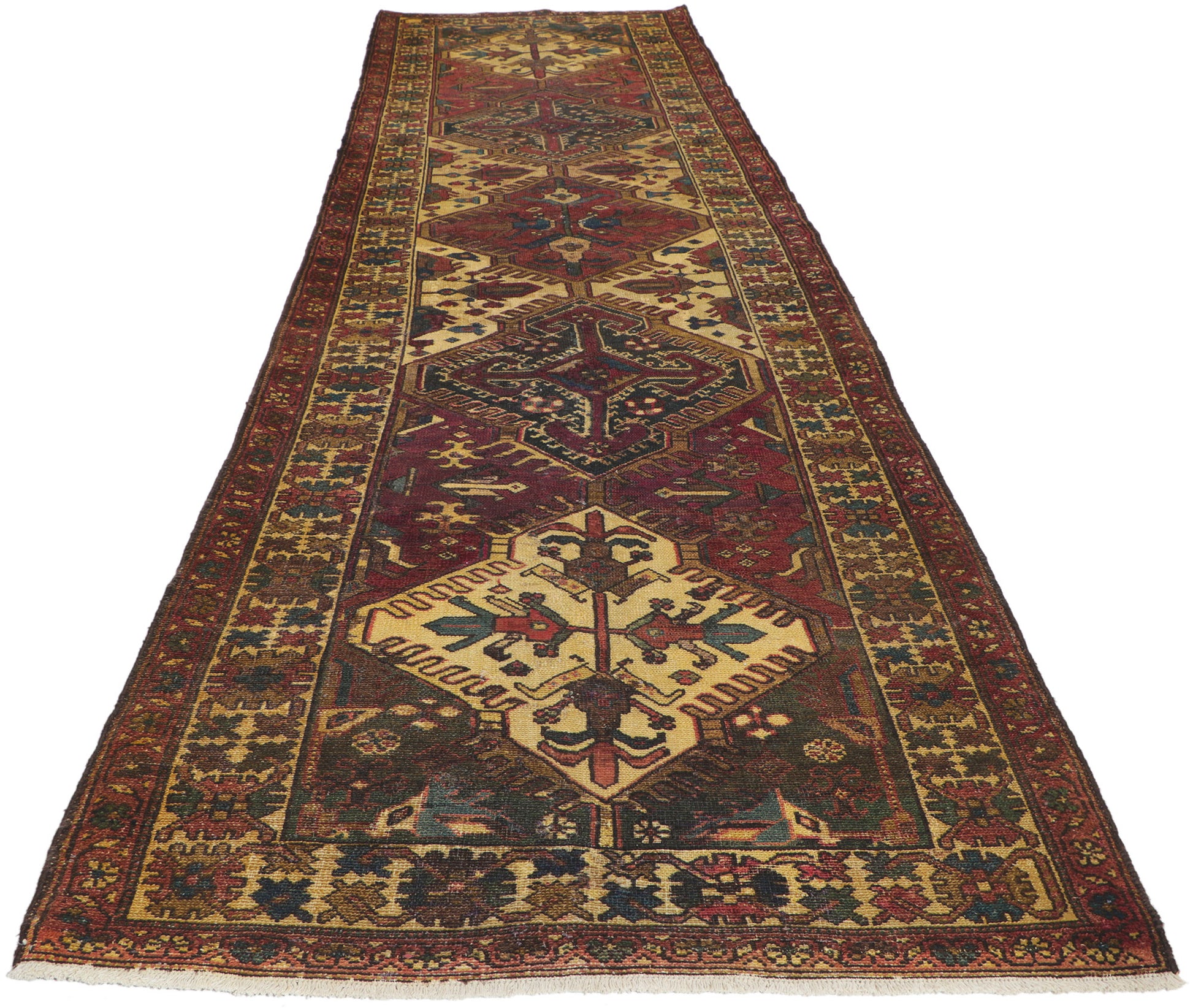 3 x 13 Vintage Persian Bakhtiari Rug 61143