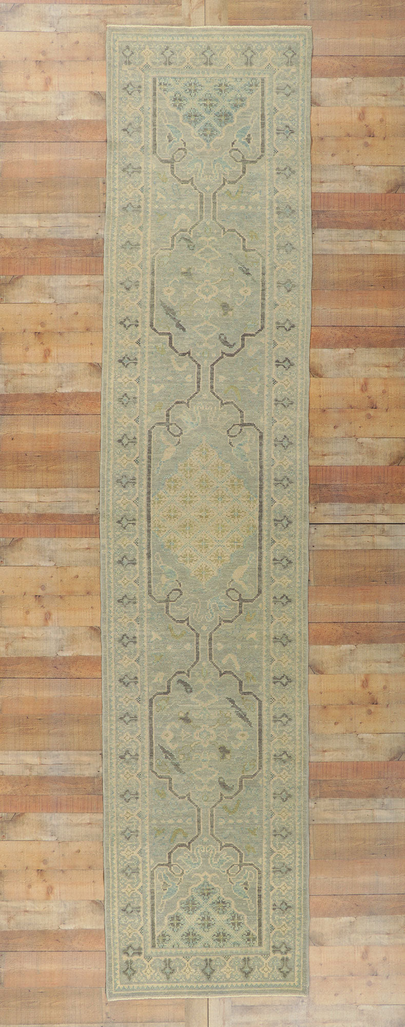 3 x 14 Modern Turkish Oushak Runner 53789