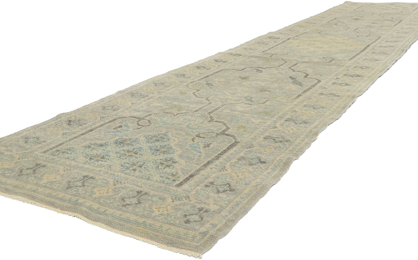 3 x 14 Modern Turkish Oushak Runner 53789