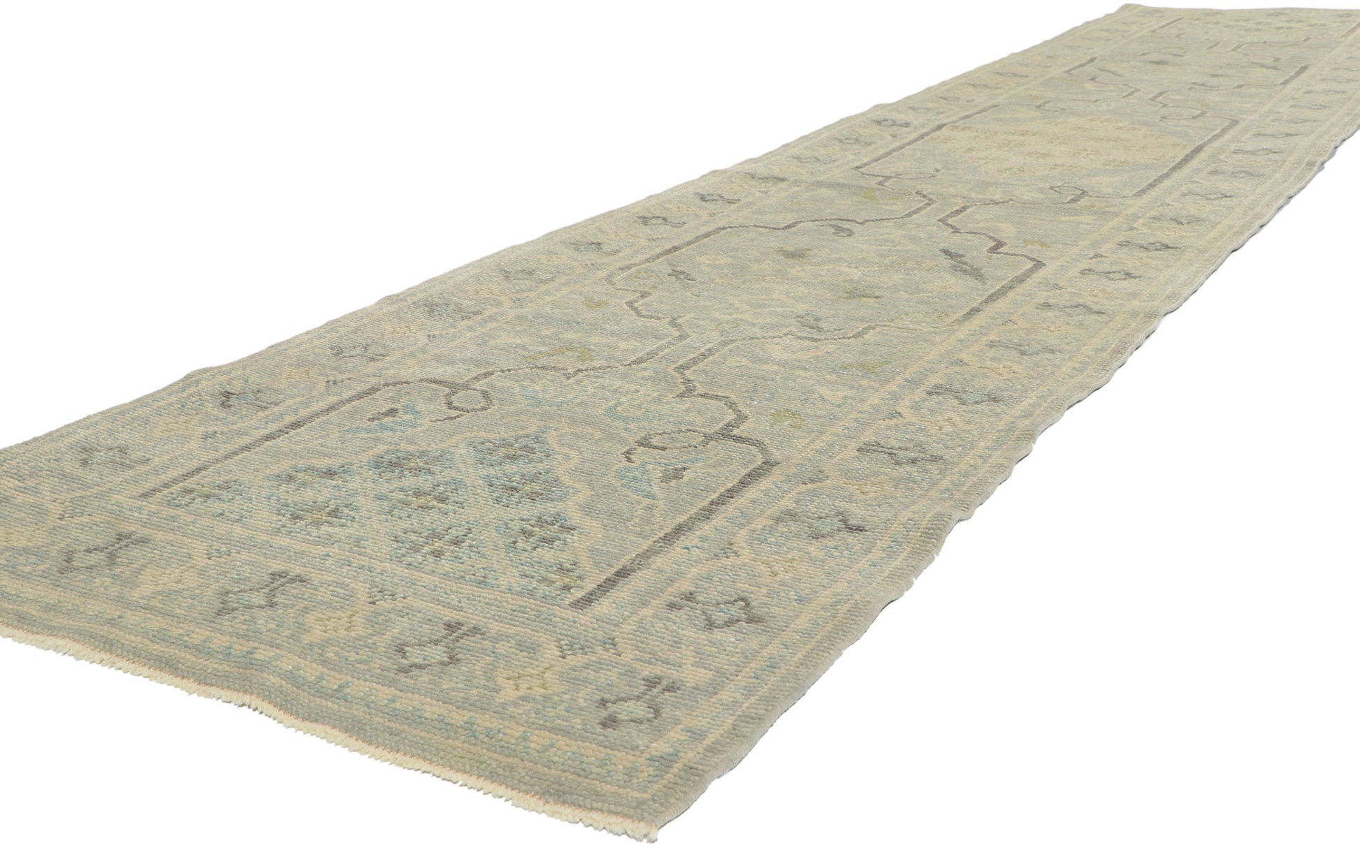 3 x 14 Modern Turkish Oushak Runner 53789