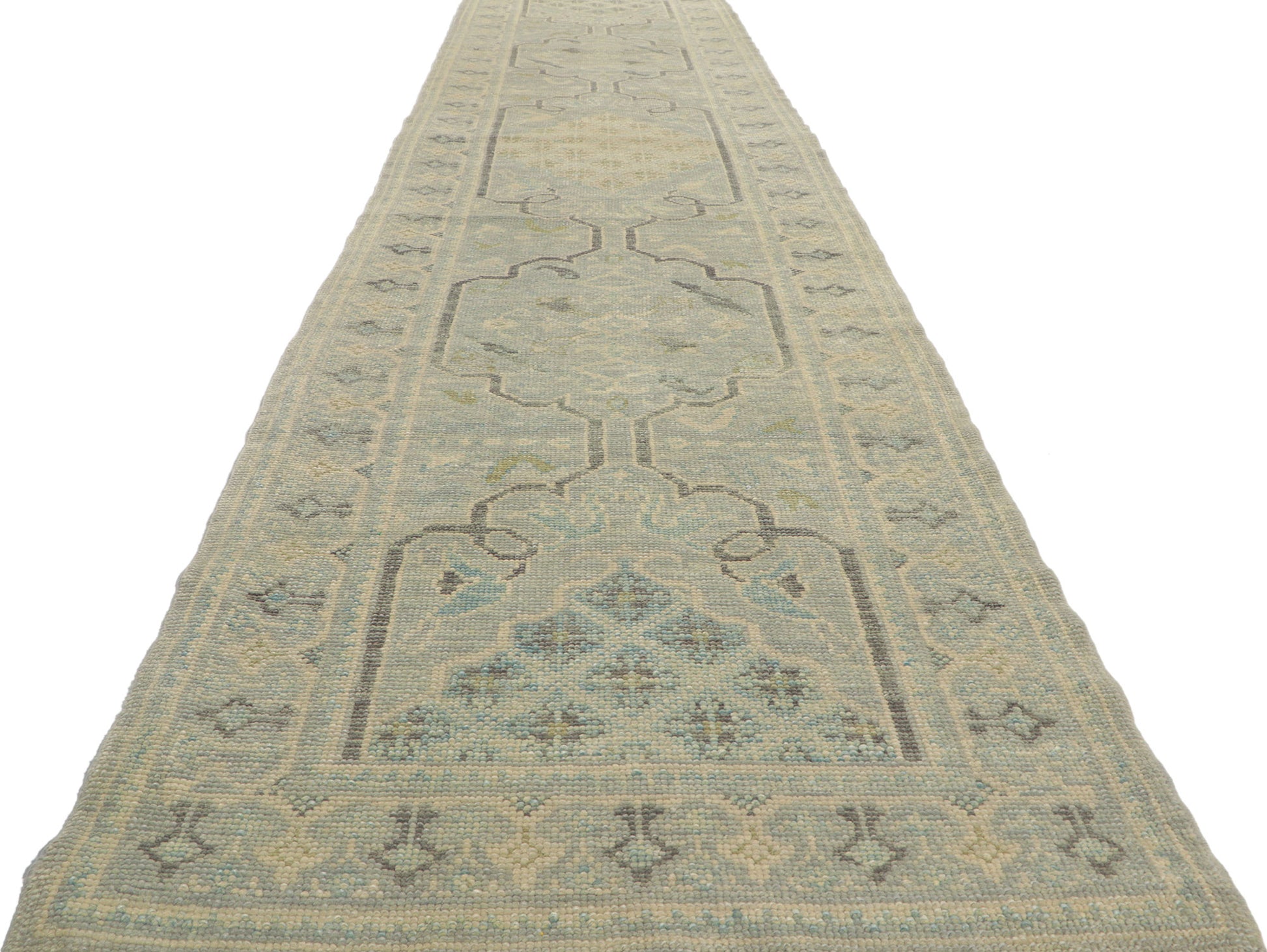 3 x 14 Modern Turkish Oushak Runner 53789