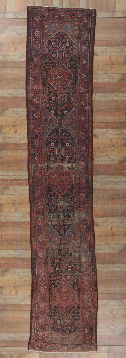 3 x 17 Antique Persian Malayer Runner 78321