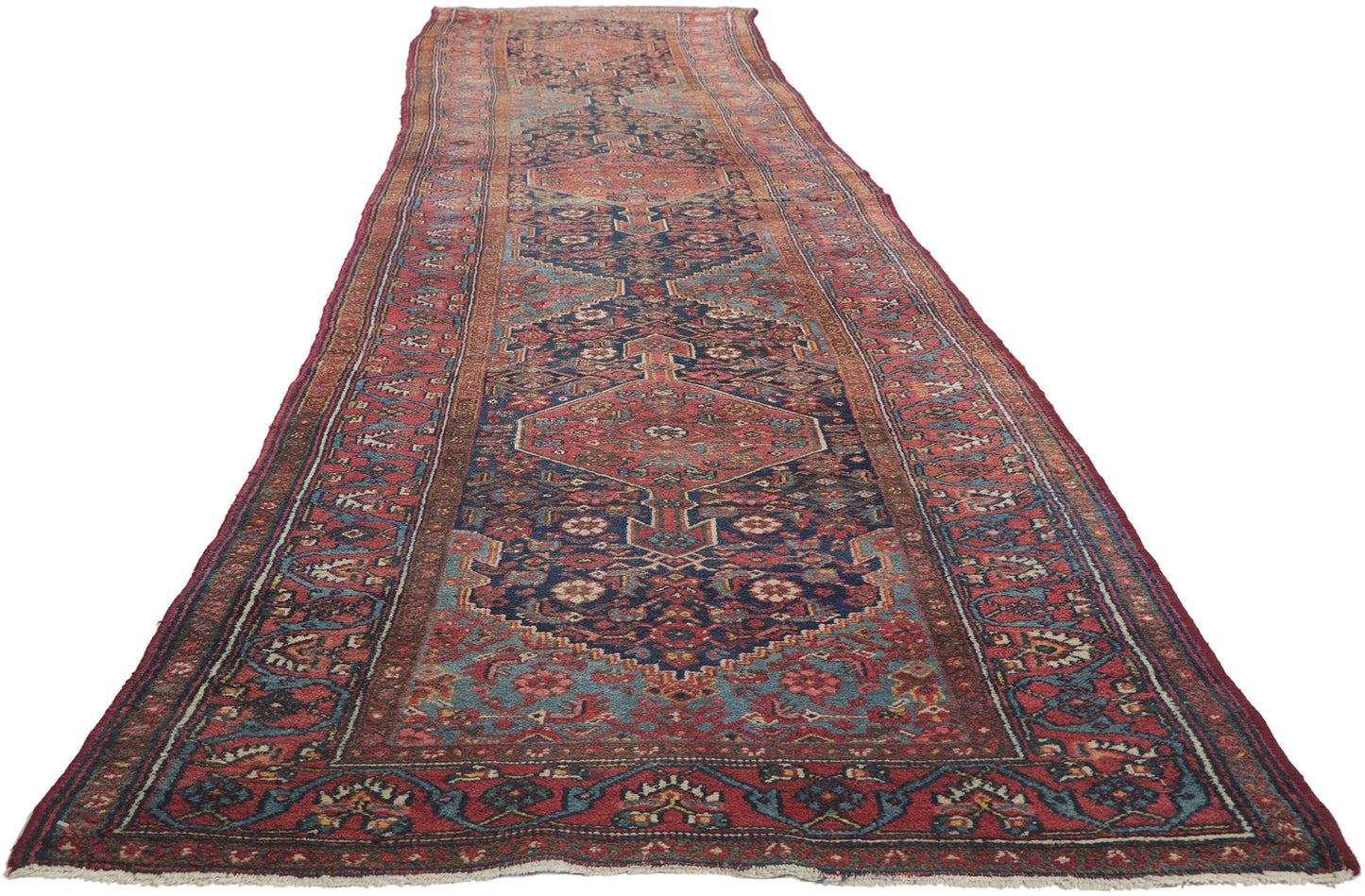 3 x 17 Antique Persian Malayer Runner 78321