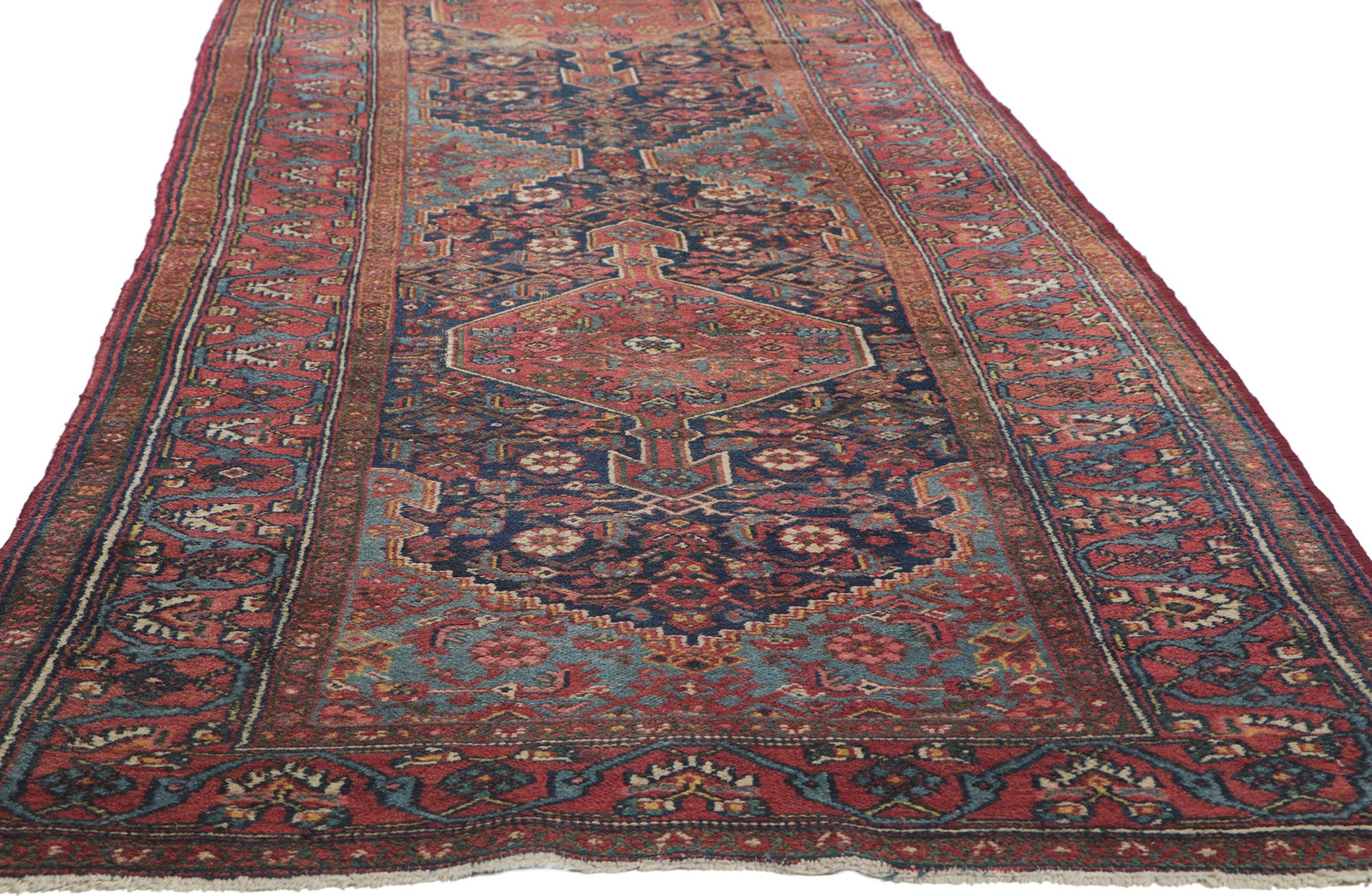 3 x 17 Antique Persian Malayer Runner 78321