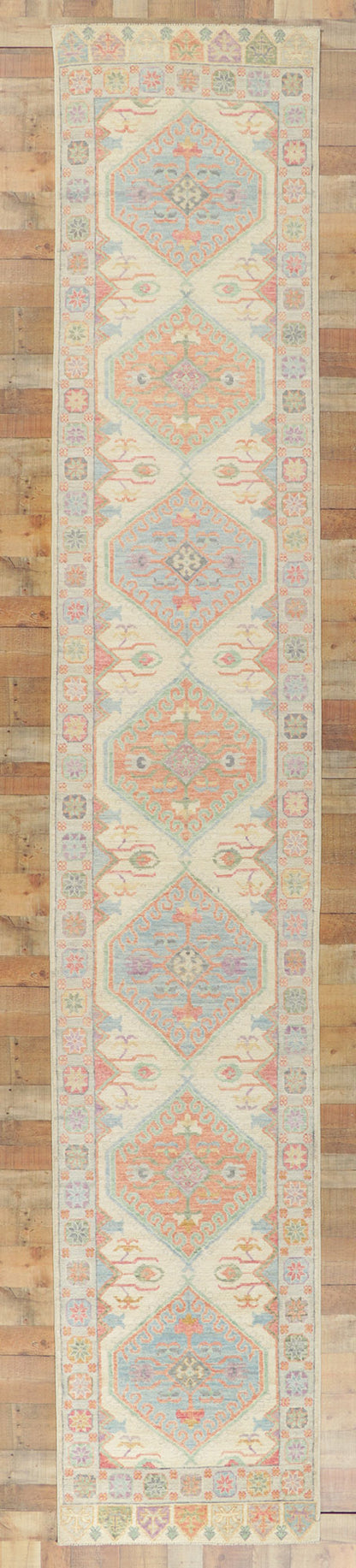 3 x 17 Colorful Oushak Runner 80881