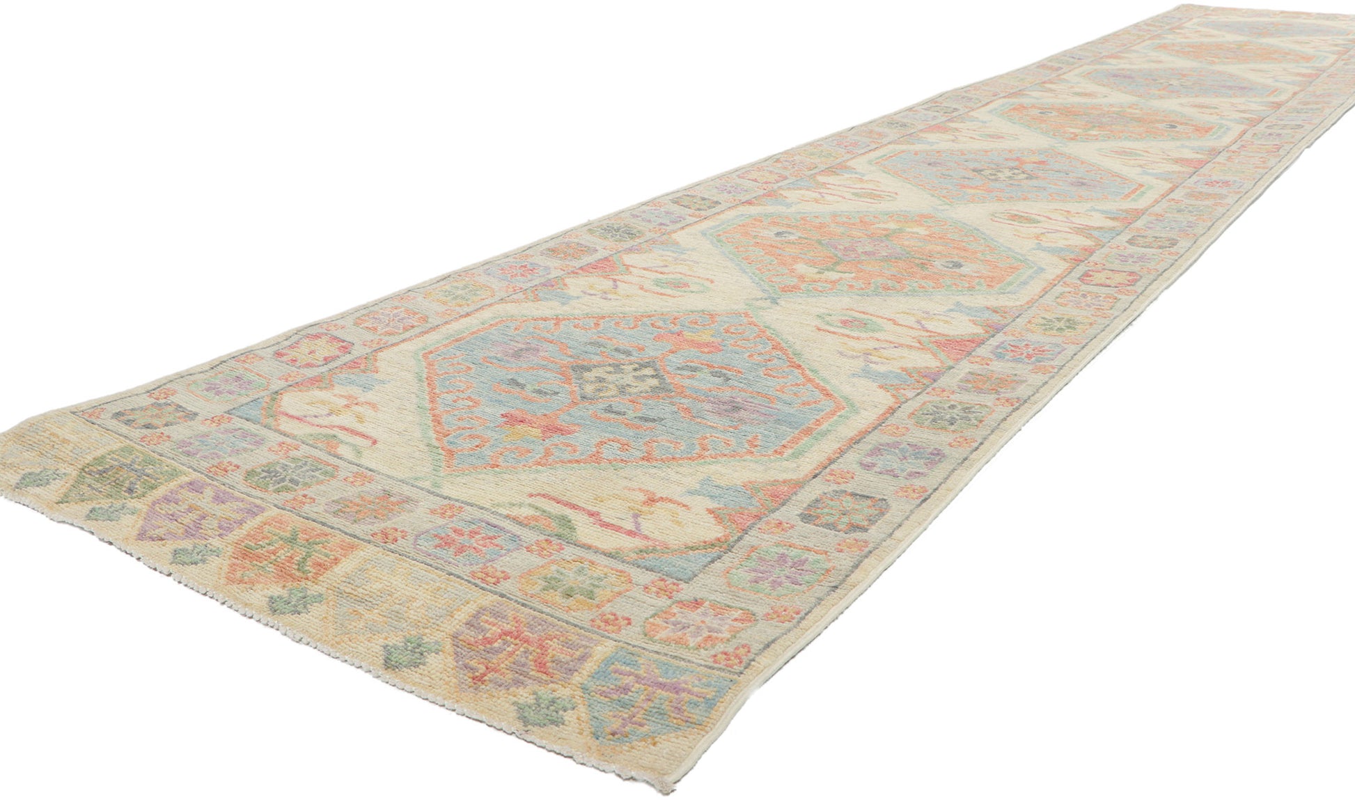 3 x 17 Colorful Oushak Runner 80881