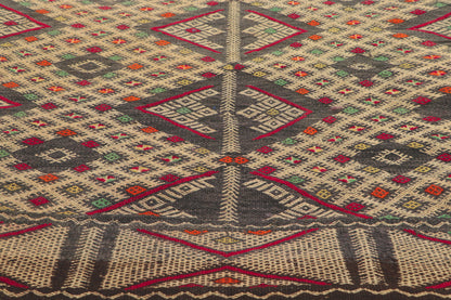 3 x 17 Vintage Zemmour Moroccan Kilim Runner 21709
