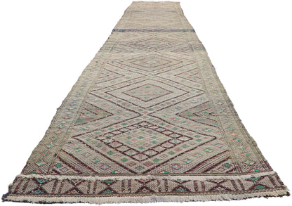 3 x 18 Vintage Zemmour Moroccan Kilim Runner 21717