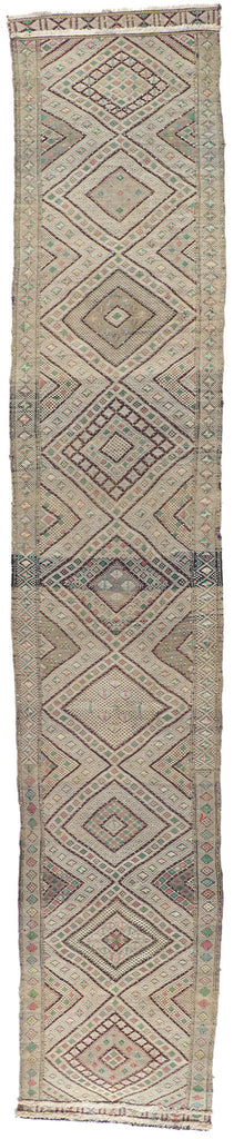 3 x 18 Vintage Zemmour Moroccan Kilim Runner 21717