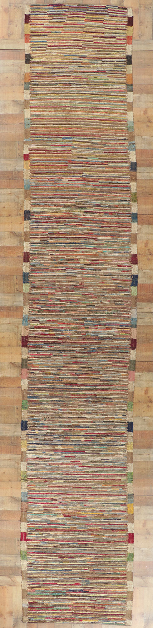 3 x 19 Earth-Tone Moroccan Rug 80772