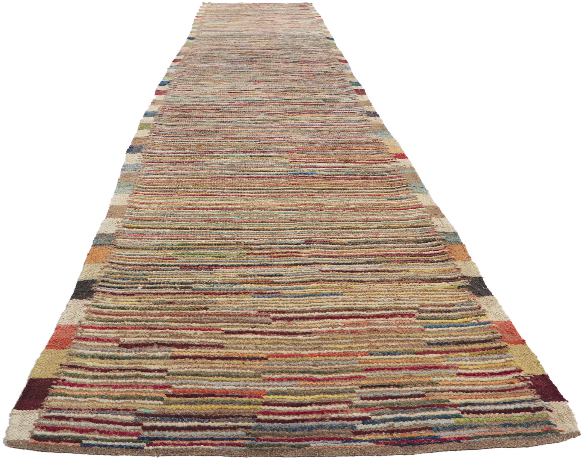 3 x 19 Earth-Tone Moroccan Rug 80772